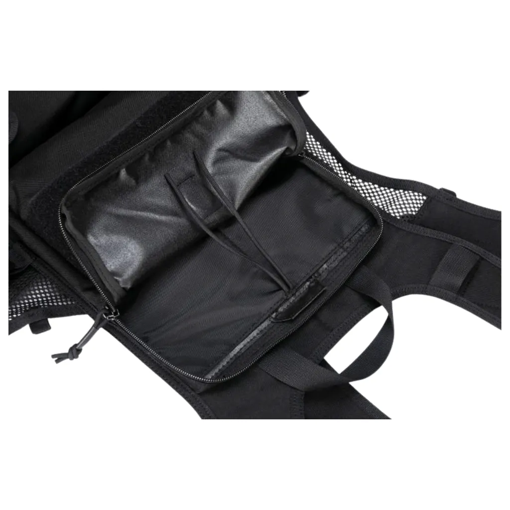 אפוד משימה שחור פתח עליון אחורי.webp