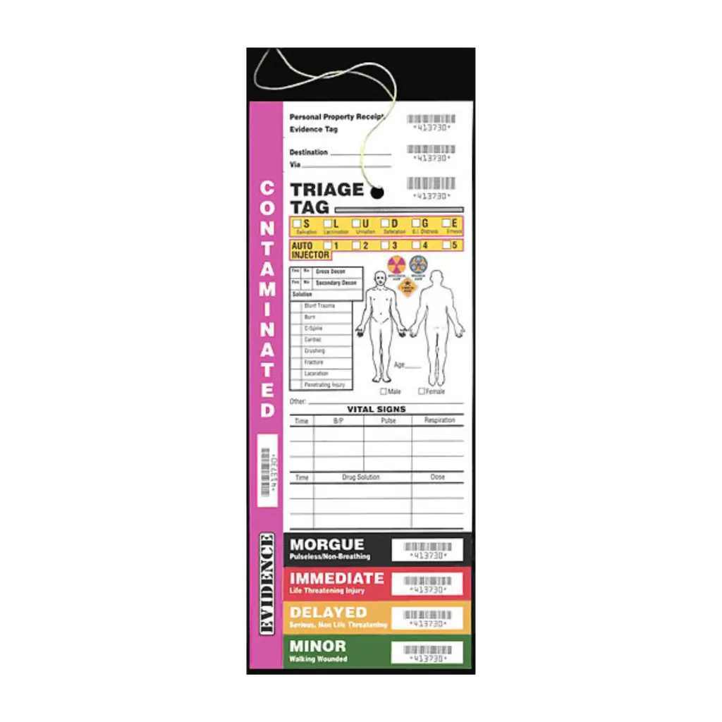 Medical Emergency Tag - Triage