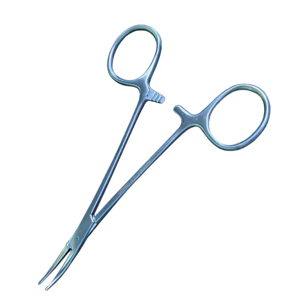 Curved mosquito forceps 