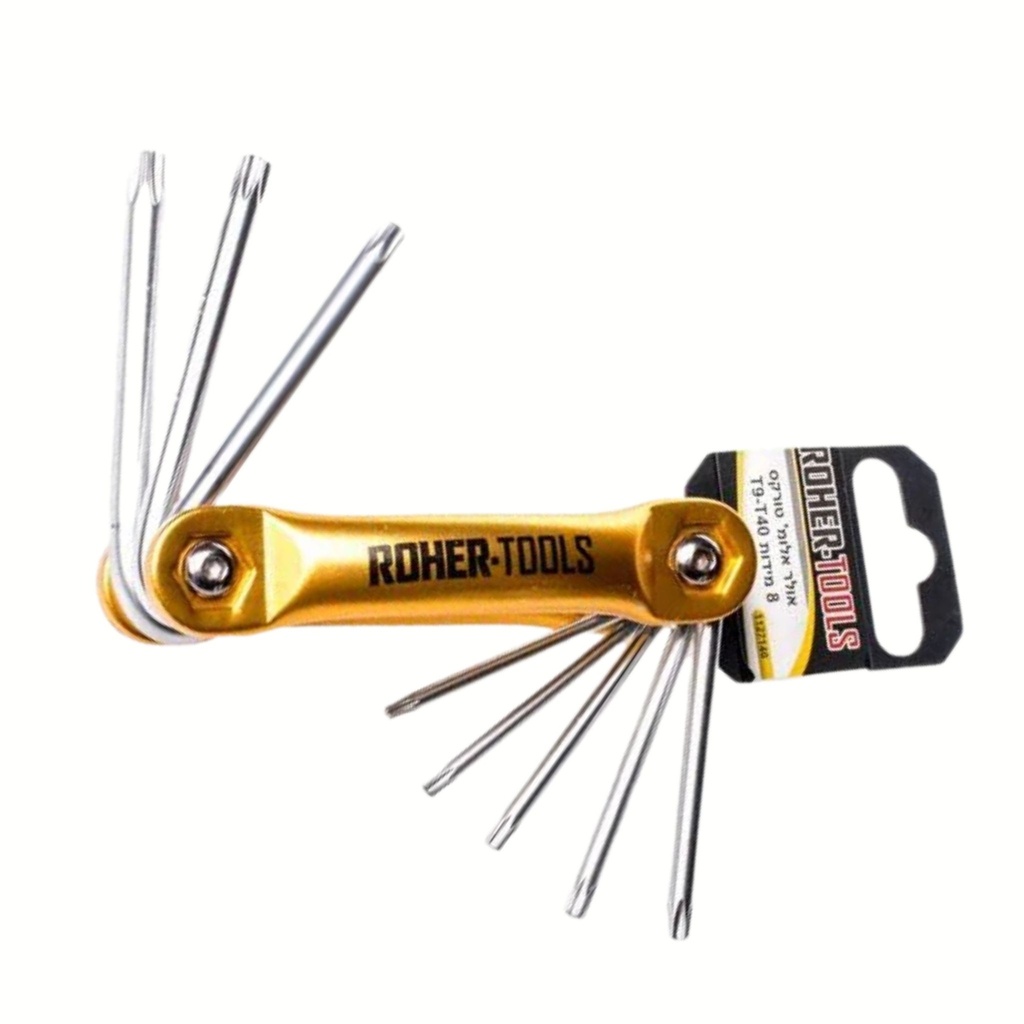 [1194] Torx Key Set, T9–T40 (Aluminum)
