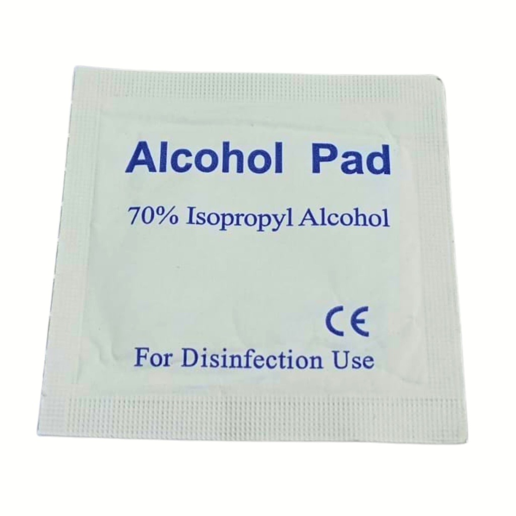Alcohol pad for disinfection, box