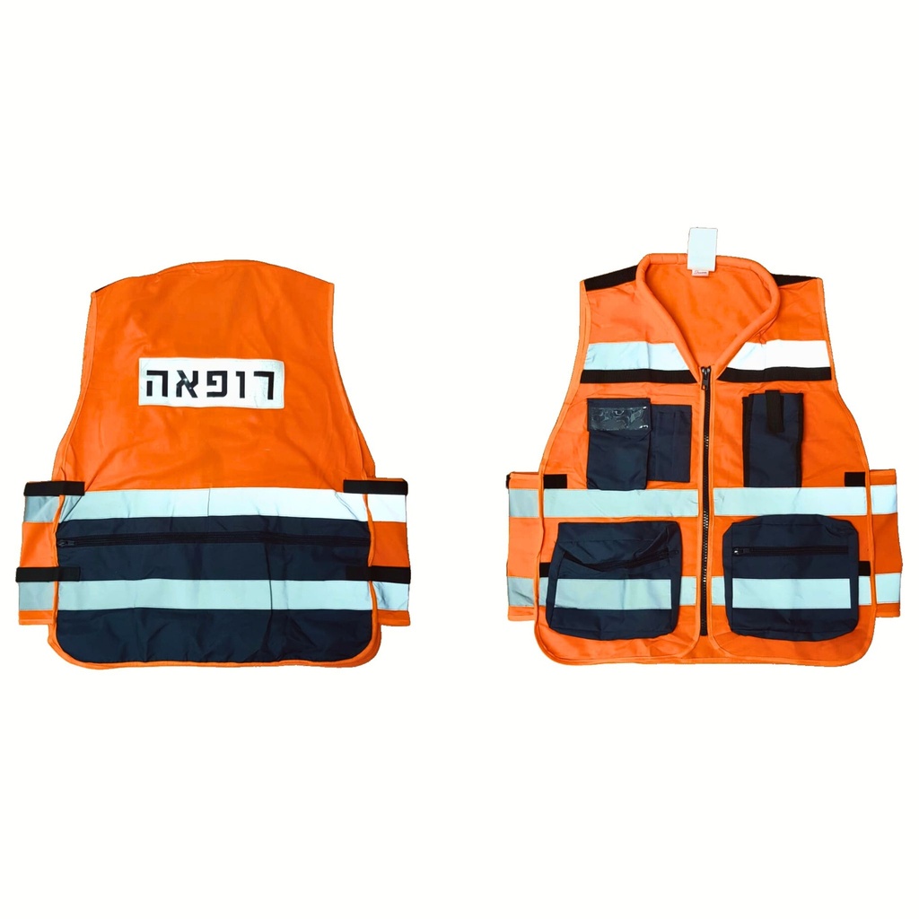 [3951] Standard Reflective Identification Vest (Kits) (yellow, fabric)