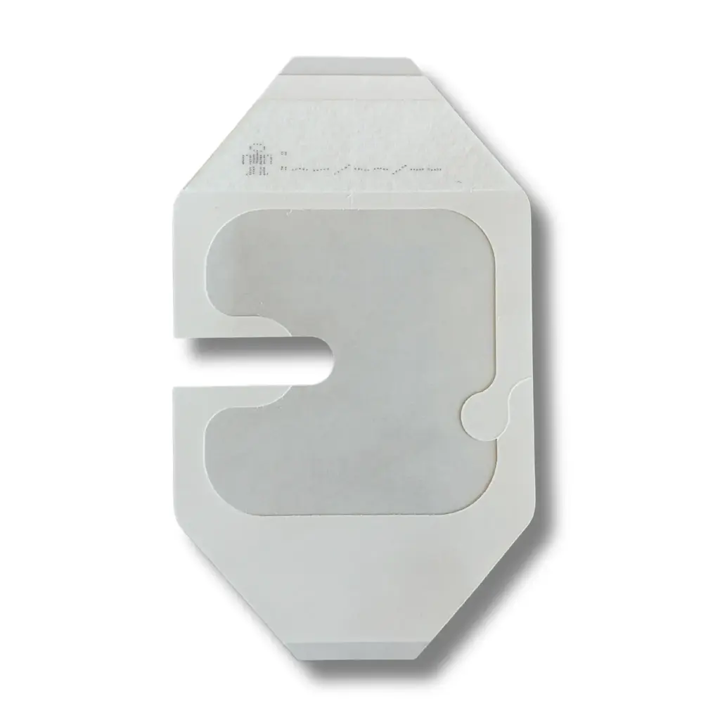 קיבוע לעירוי, שקוף משונץ 7×6 ס"מ