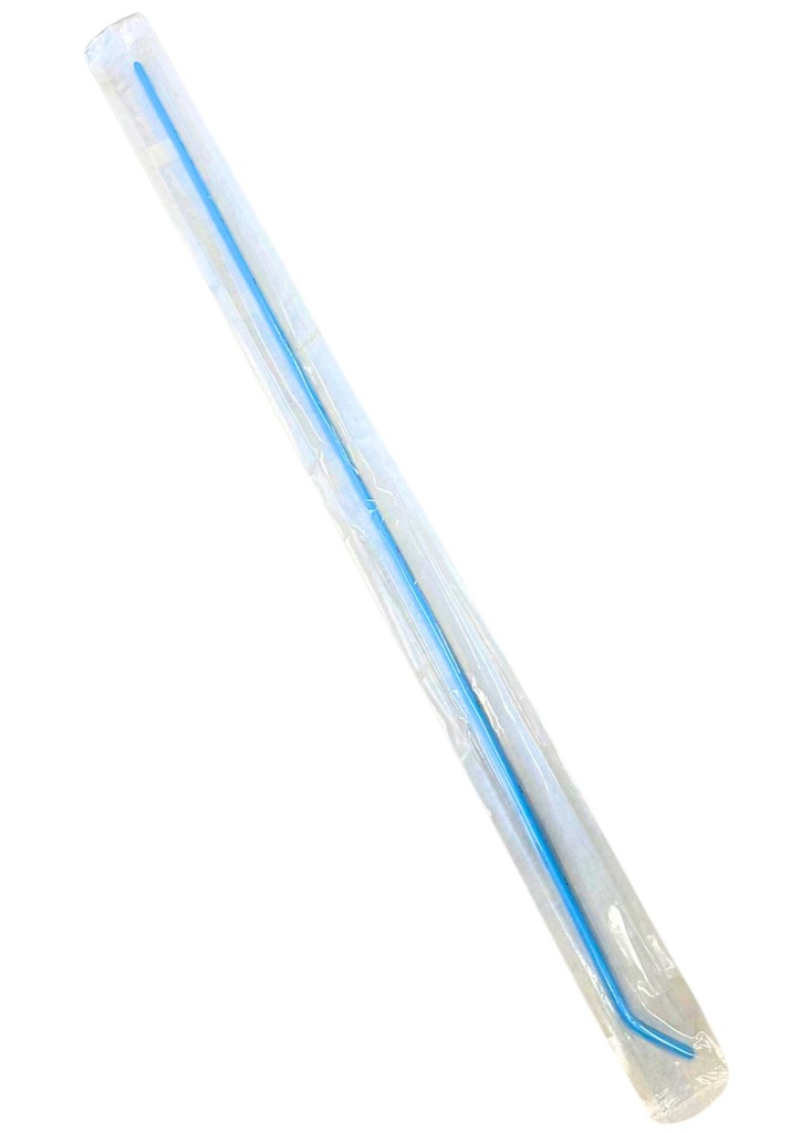 Conductor guide for tube, bent end