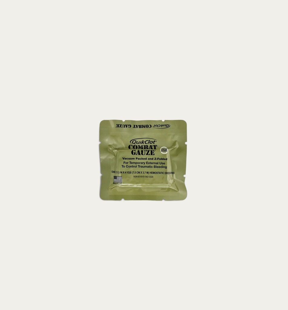 Combat Gauze Hemostatic Dressing