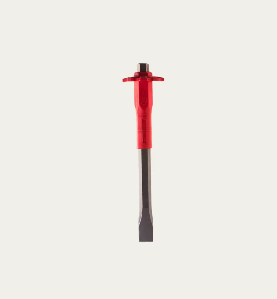 [1404] Flat Chisel, 30 cm (with Hand Guard)