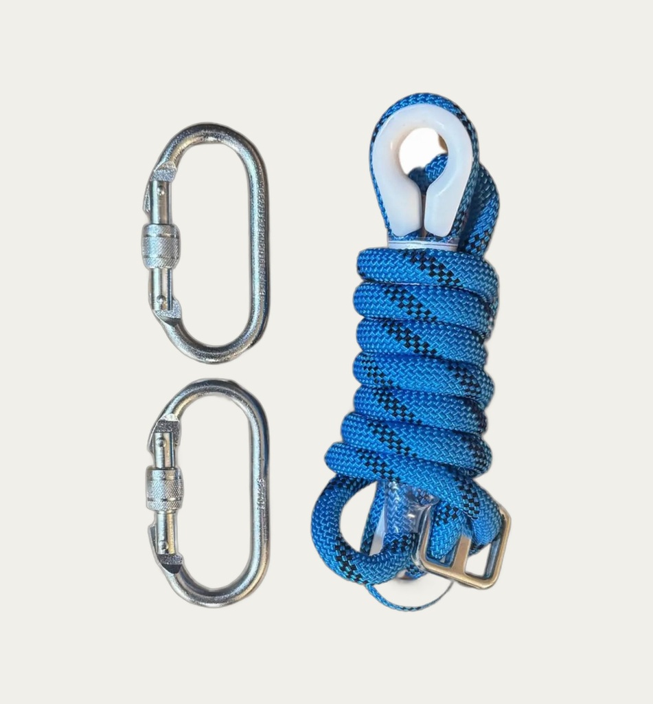 [1204] Anchor Rope with Harness Carabiners