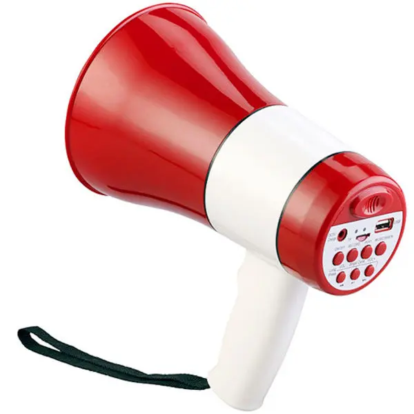 Management megaphone with local paging capability + rechargeable battery