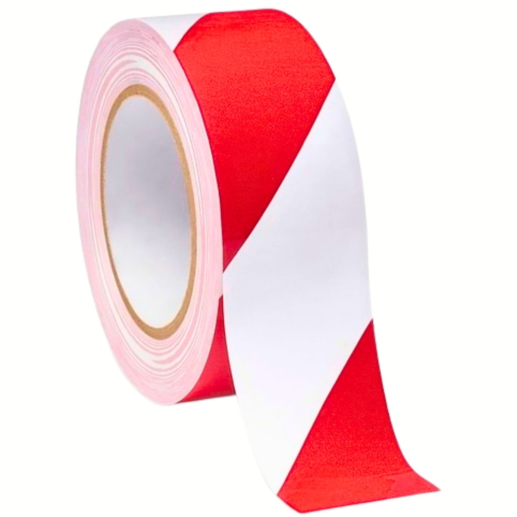 Red and white marking tape