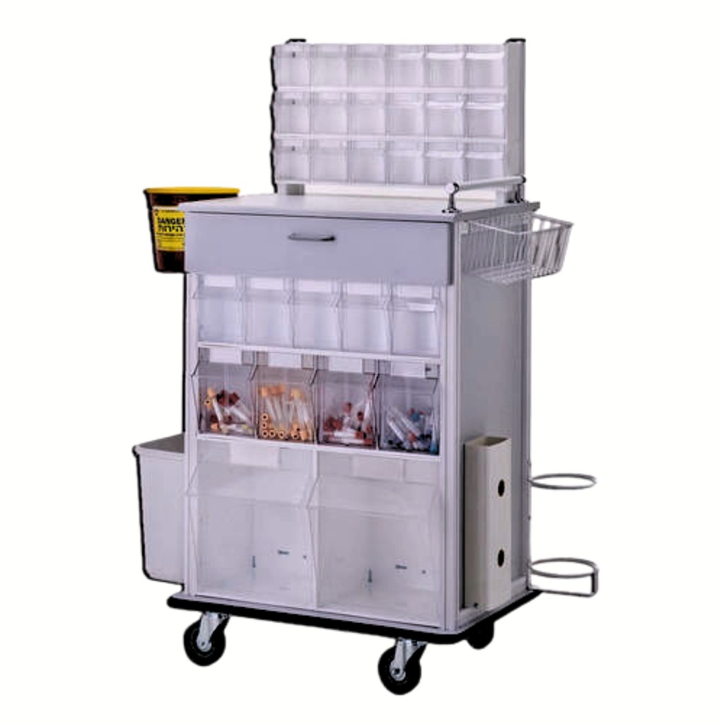 Double-sided resuscitation cart