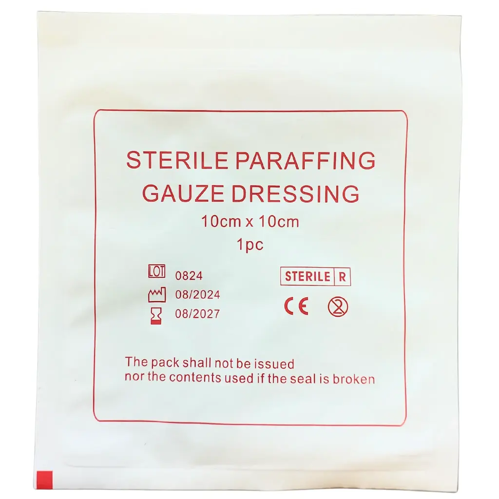 [1069] 10x10 cm Paraffin Burn Pad