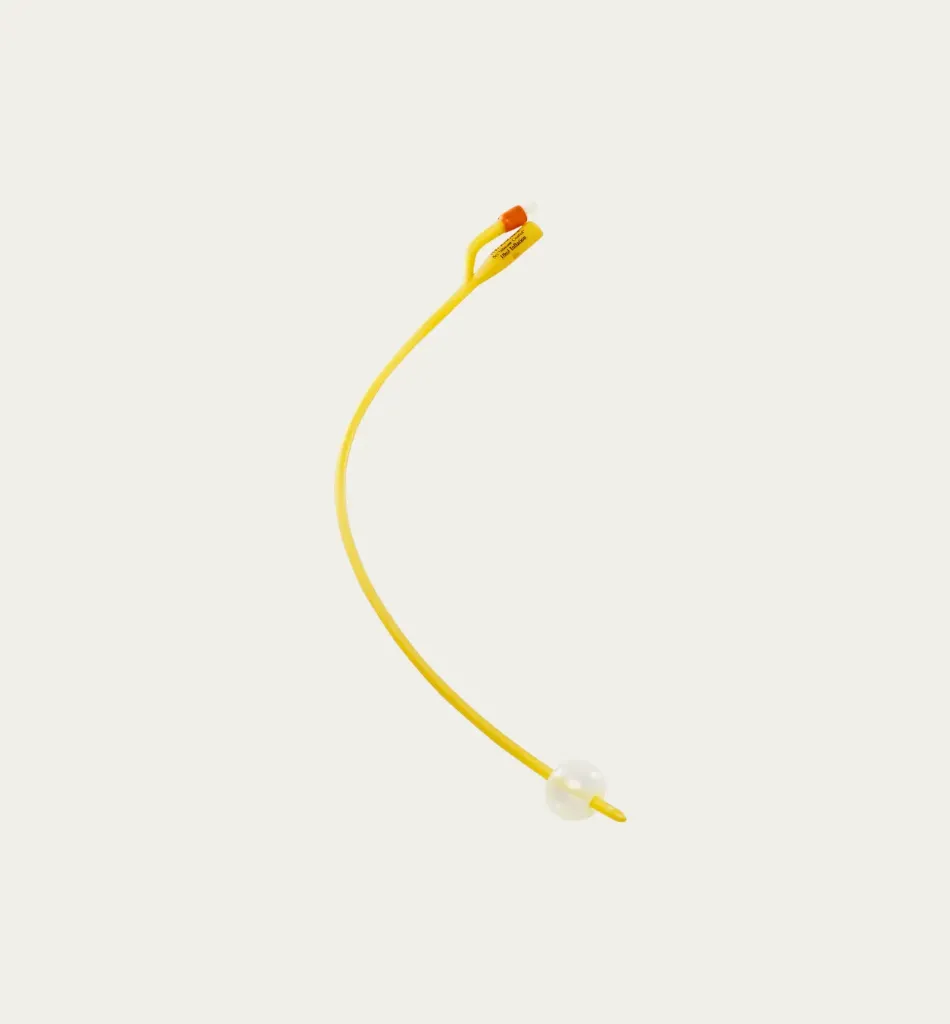 Foley Catheter, Silicone-Coated Latex, 14 Fr