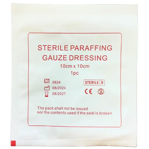 [1069] 10x10 cm Paraffin Burn Pad