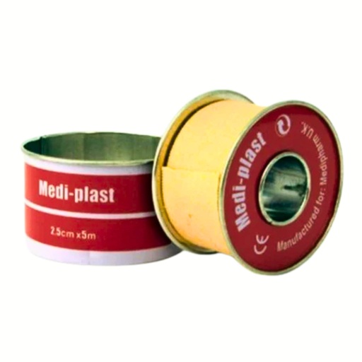 [1659] MEDI PLAST Brown Cloth Plaster 2.5/500 cm Unit